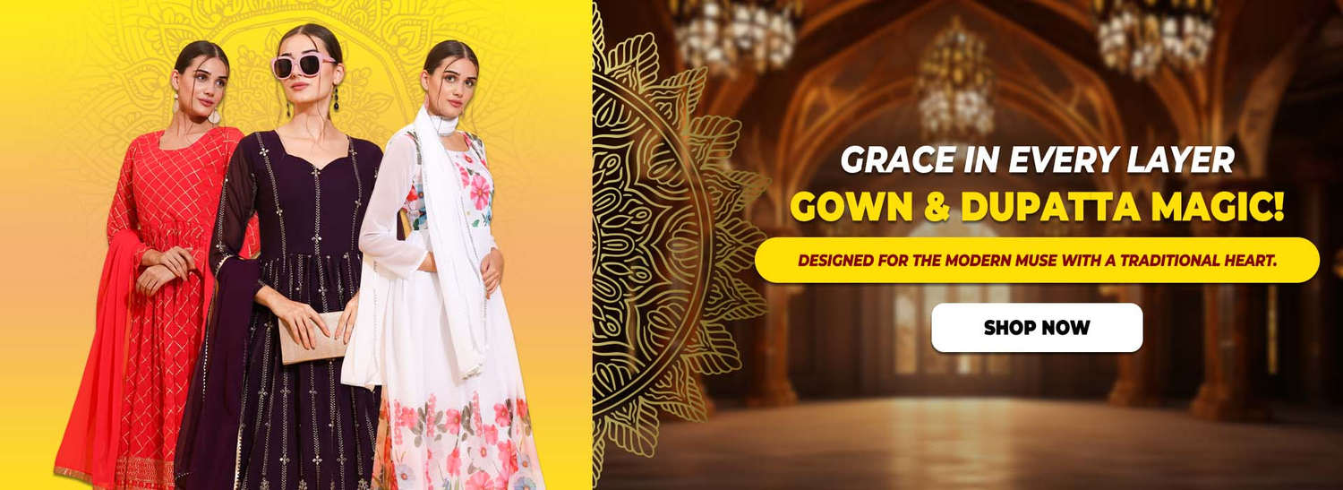Gown+dupatta set