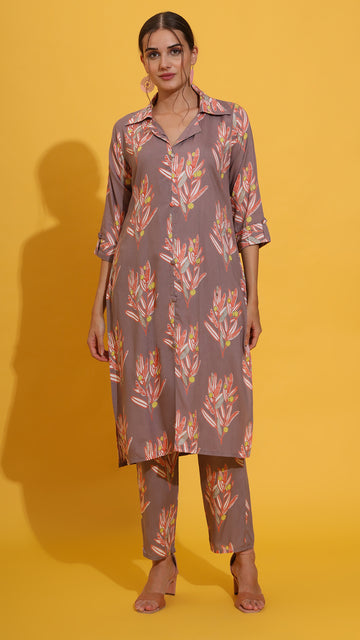 Rayon digital print co ord set